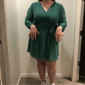 H&M Green Polyester Dress